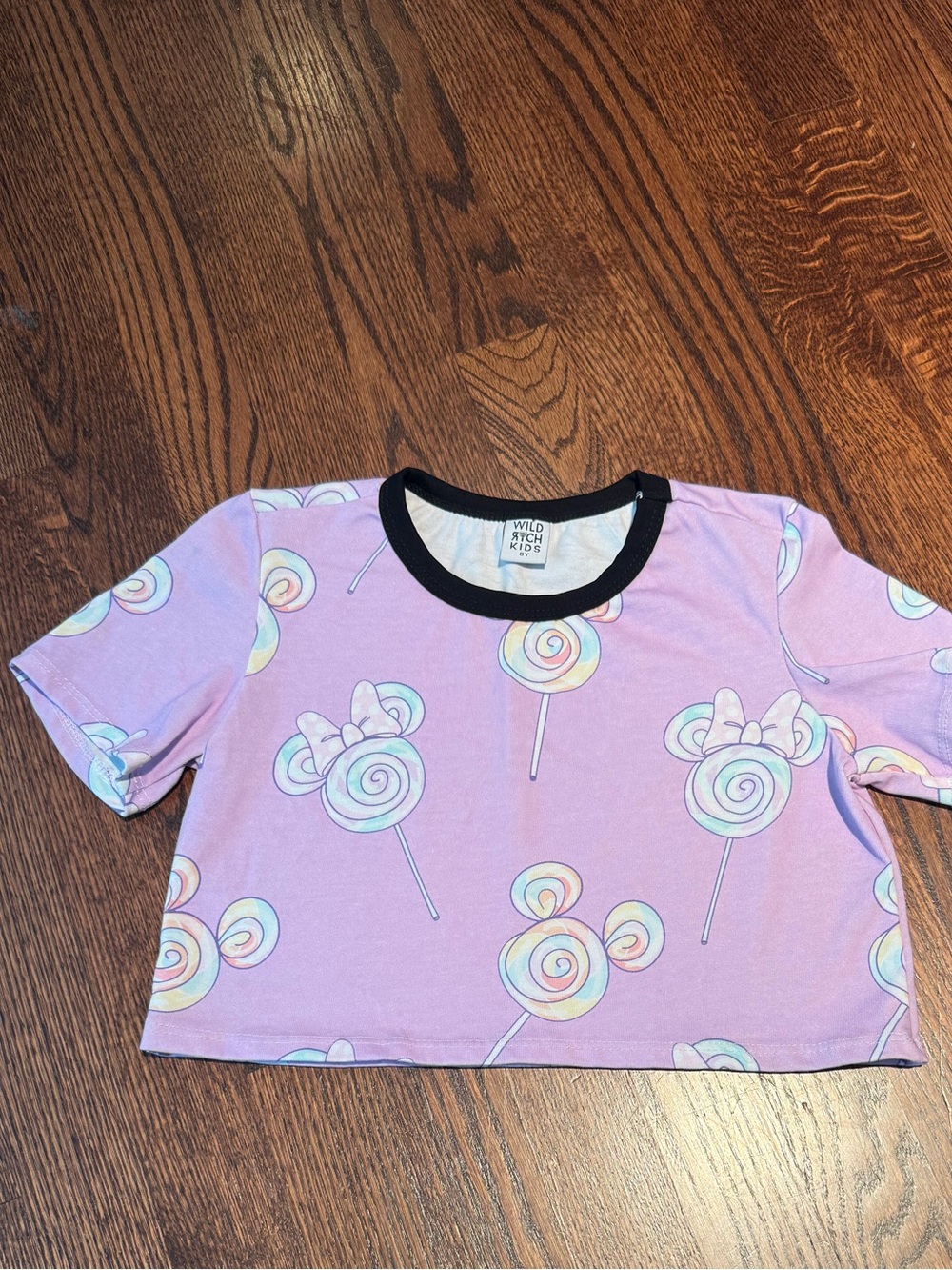 Wild Rich Kids Mickey crop tee